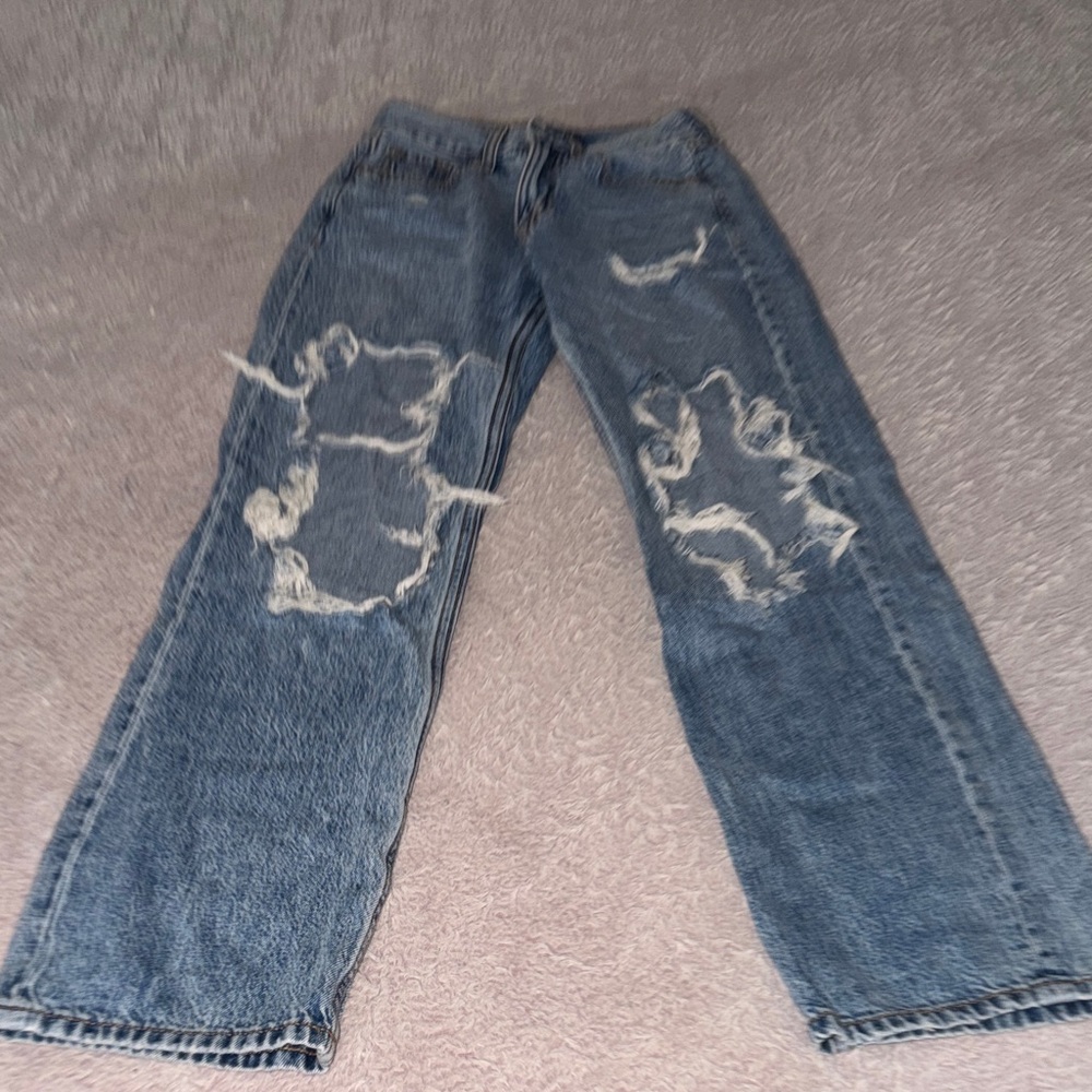 Women’s Aeropostale Ripped High Waisted Blue Jeans